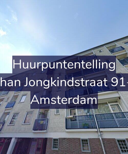 Foto gevel Huurpuntentelling voor Johan Jongkindstraat 91-3, Amsterdam