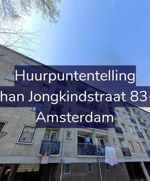 Foto gevel Huurpuntentelling voor Johan Jongkindstraat 83-3, Amsterdam
