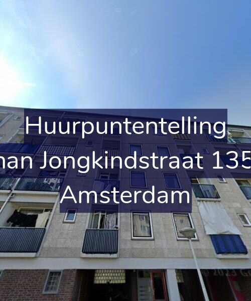 Foto gevel Huurpuntentelling voor Johan Jongkindstraat 135-3, Amsterdam