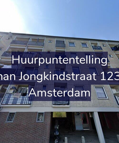 Foto gevel Huurpuntentelling voor Johan Jongkindstraat 123-4, Amsterdam