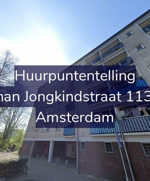 Foto gevel Huurpuntentelling voor Johan Jongkindstraat 113-4, Amsterdam