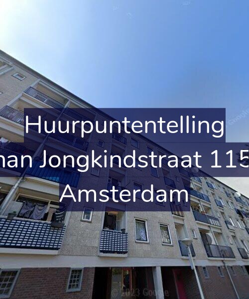 Foto gevel Huurpuntentelling voor Johan Jongkindstraat 115-3, Amsterdam
