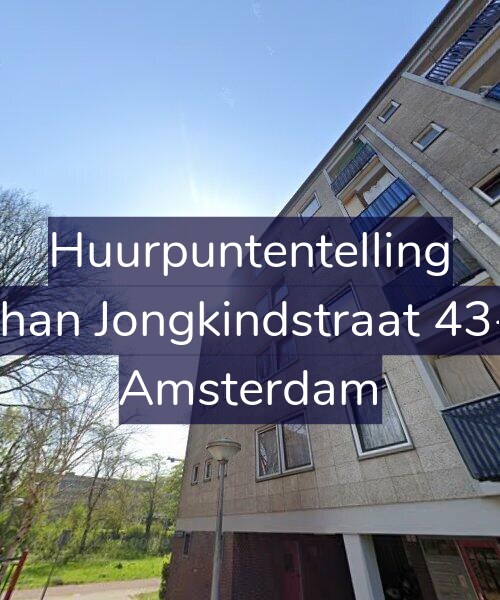 Foto gevel Huurpuntentelling voor Johan Jongkindstraat 43-3, Amsterdam