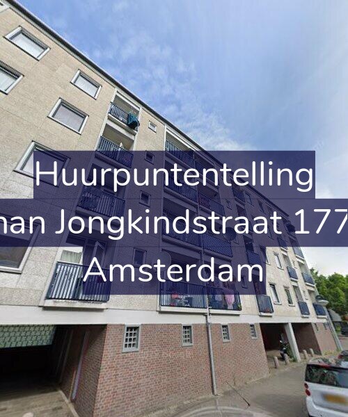 Foto gevel Huurpuntentelling voor Johan Jongkindstraat 177-1, Amsterdam