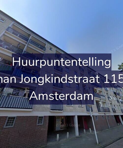 Foto gevel Huurpuntentelling voor Johan Jongkindstraat 115-1, Amsterdam