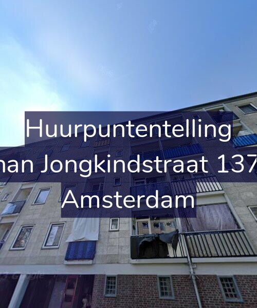 Foto gevel Huurpuntentelling voor Johan Jongkindstraat 137-3, Amsterdam
