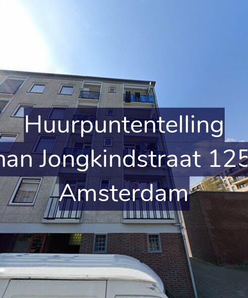 Foto gevel Huurpuntentelling voor Johan Jongkindstraat 125-1, Amsterdam