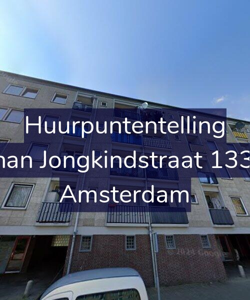 Foto gevel Huurpuntentelling voor Johan Jongkindstraat 133-4, Amsterdam
