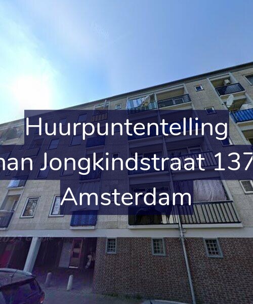 Foto gevel Huurpuntentelling voor Johan Jongkindstraat 137-1, Amsterdam
