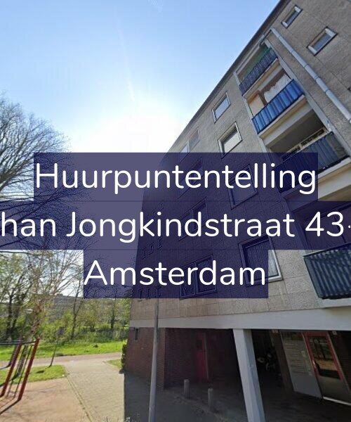 Foto gevel Huurpuntentelling voor Johan Jongkindstraat 43-1, Amsterdam