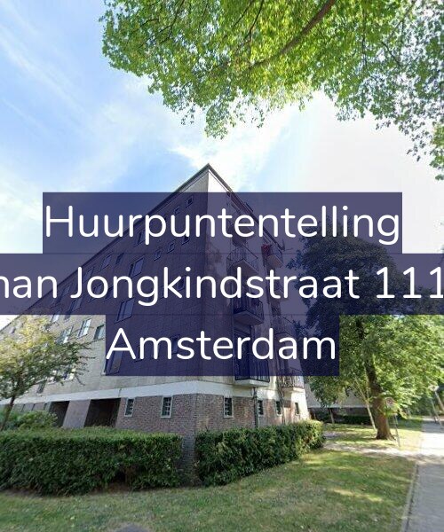 Foto gevel Huurpuntentelling voor Johan Jongkindstraat 111-1, Amsterdam