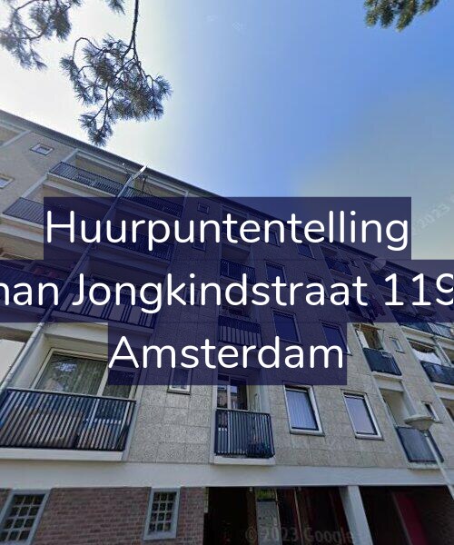 Foto gevel Huurpuntentelling voor Johan Jongkindstraat 119-2, Amsterdam