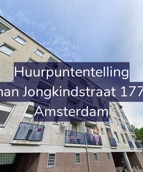 Foto gevel Huurpuntentelling voor Johan Jongkindstraat 177-2, Amsterdam