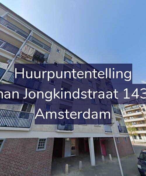 Foto gevel Huurpuntentelling voor Johan Jongkindstraat 143-1, Amsterdam