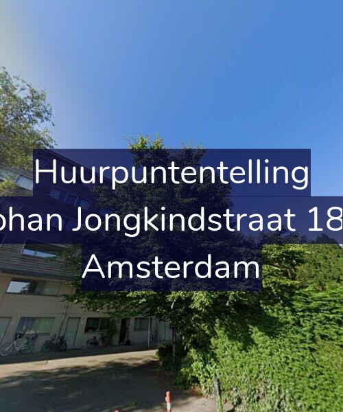 Foto gevel Huurpuntentelling voor Johan Jongkindstraat 182, Amsterdam