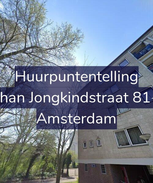 Foto gevel Huurpuntentelling voor Johan Jongkindstraat 81-2, Amsterdam