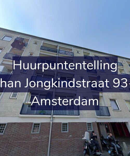 Foto gevel Huurpuntentelling voor Johan Jongkindstraat 93-1, Amsterdam