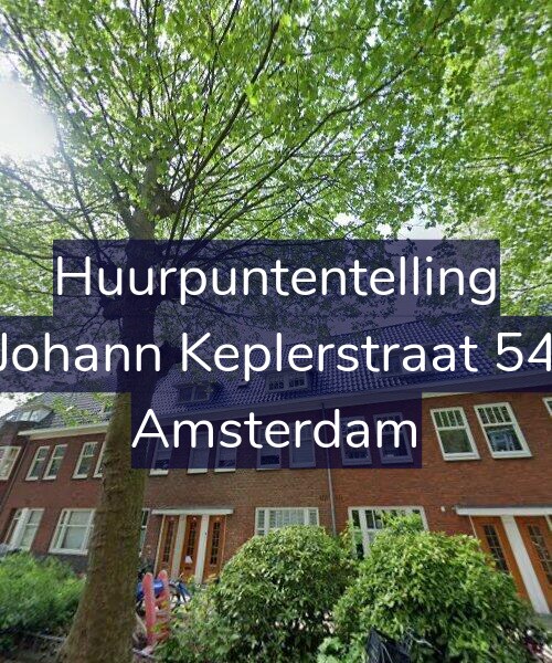 Foto gevel Huurpuntentelling voor Johann Keplerstraat 54, Amsterdam