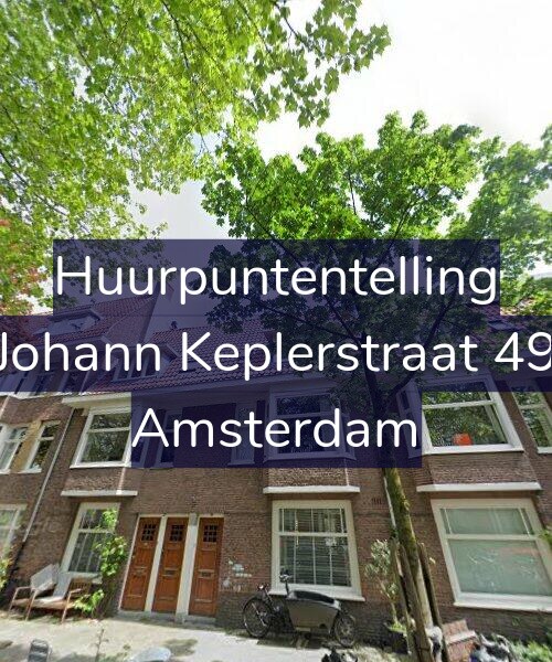Foto gevel Huurpuntentelling voor Johann Keplerstraat 49, Amsterdam
