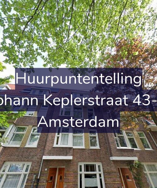 Foto gevel Huurpuntentelling voor Johann Keplerstraat 43-2, Amsterdam