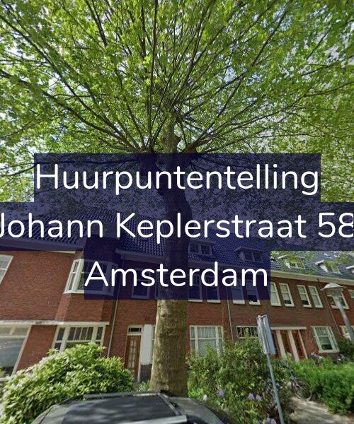 Foto gevel Huurpuntentelling voor Johann Keplerstraat 58, Amsterdam