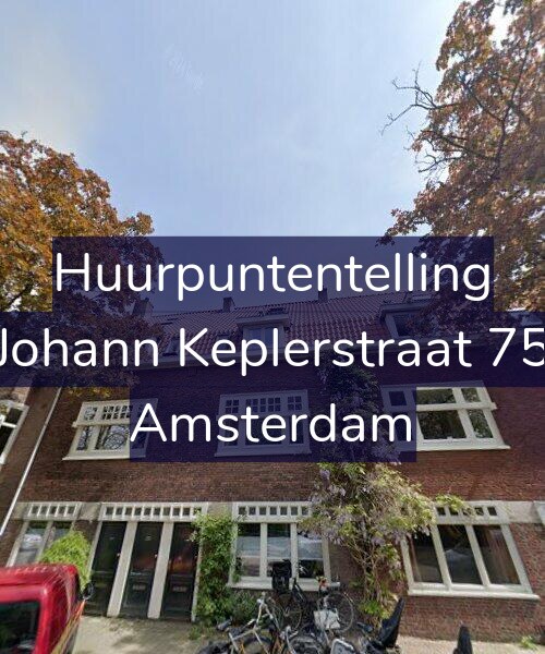 Foto gevel Huurpuntentelling voor Johann Keplerstraat 75, Amsterdam
