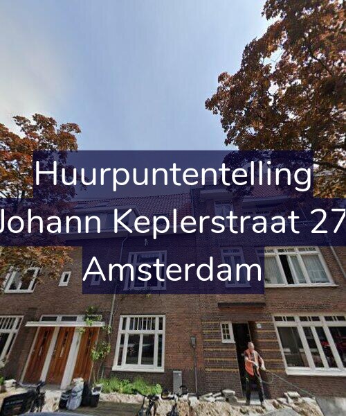 Foto gevel Huurpuntentelling voor Johann Keplerstraat 27, Amsterdam