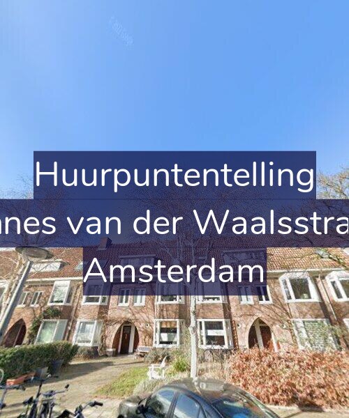 Foto gevel Huurpuntentelling voor Johannes van der Waalsstraat 85, Amsterdam
