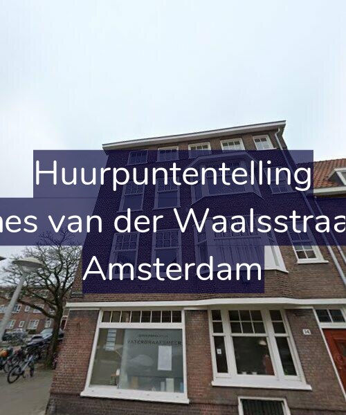 Foto gevel Huurpuntentelling voor Johannes van der Waalsstraat 37-1, Amsterdam