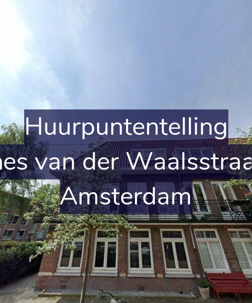 Foto gevel Huurpuntentelling voor Johannes van der Waalsstraat 63-1, Amsterdam
