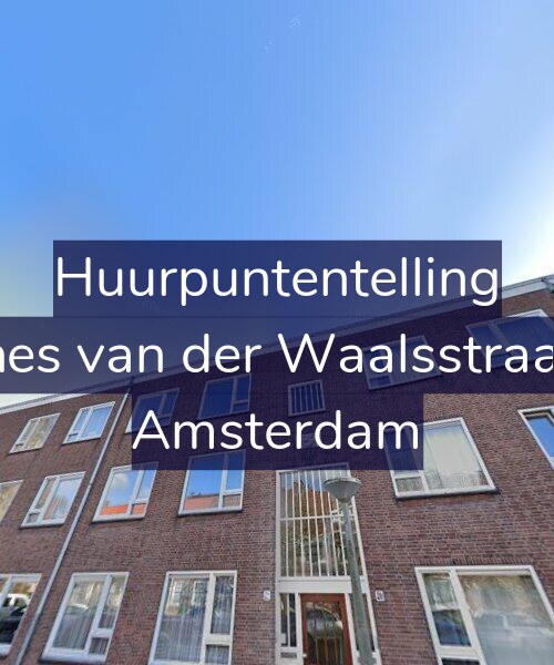 Foto gevel Huurpuntentelling voor Johannes van der Waalsstraat 72-2, Amsterdam