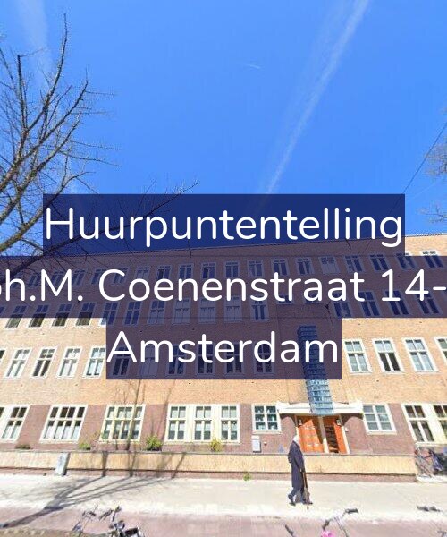 Foto gevel Huurpuntentelling voor Joh.M. Coenenstraat 14-H, Amsterdam