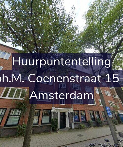Foto gevel Huurpuntentelling voor Joh.M. Coenenstraat 15-3, Amsterdam