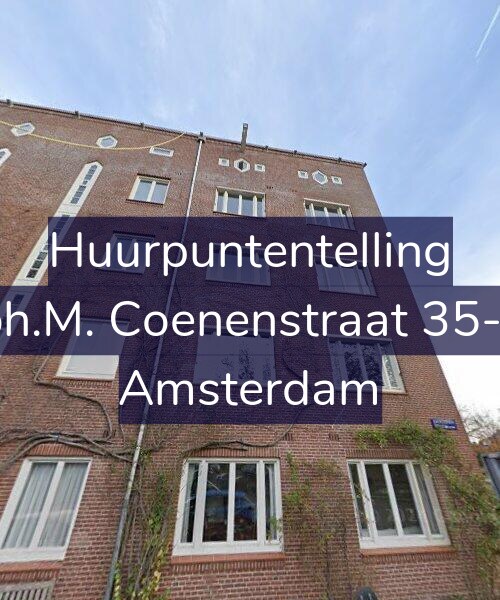 Foto gevel Huurpuntentelling voor Joh.M. Coenenstraat 35-H, Amsterdam
