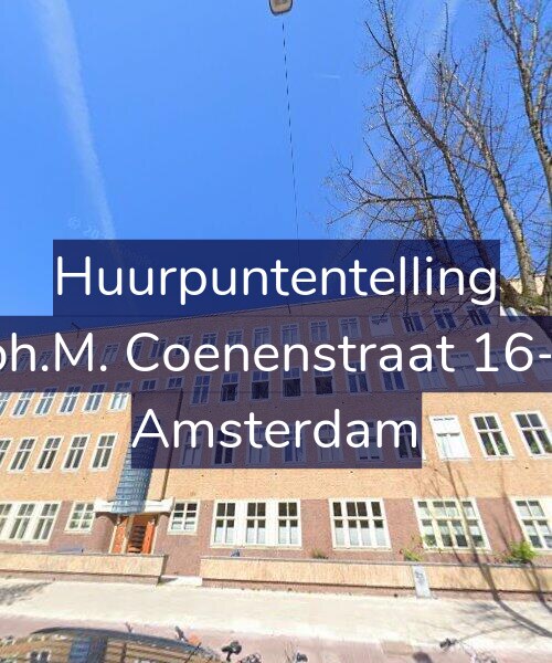 Foto gevel Huurpuntentelling voor Joh.M. Coenenstraat 16-2, Amsterdam