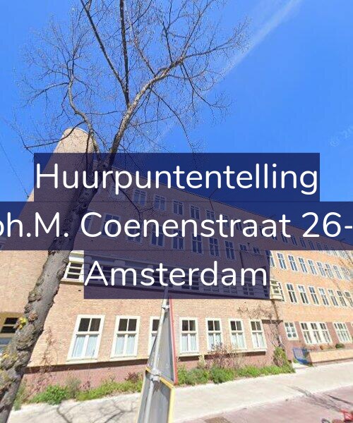 Foto gevel Huurpuntentelling voor Joh.M. Coenenstraat 26-3, Amsterdam