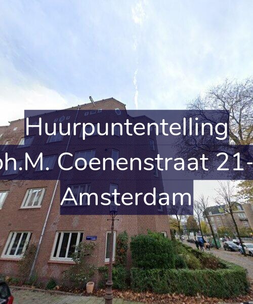 Foto gevel Huurpuntentelling voor Joh.M. Coenenstraat 21-1, Amsterdam