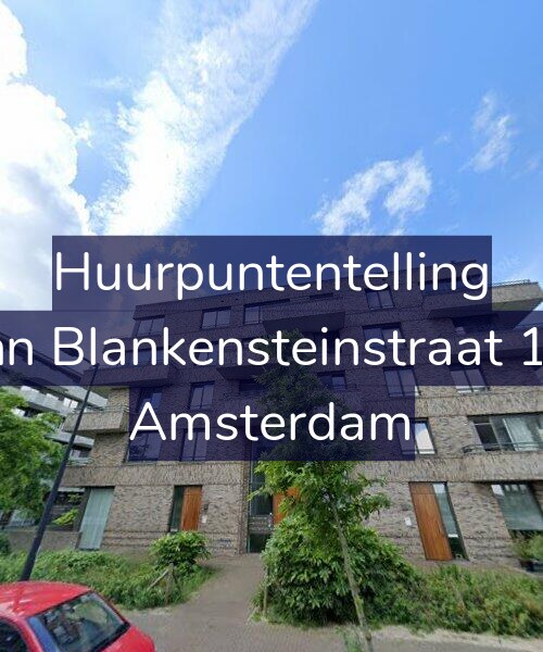 Foto gevel Huurpuntentelling voor John Blankensteinstraat 168, Amsterdam