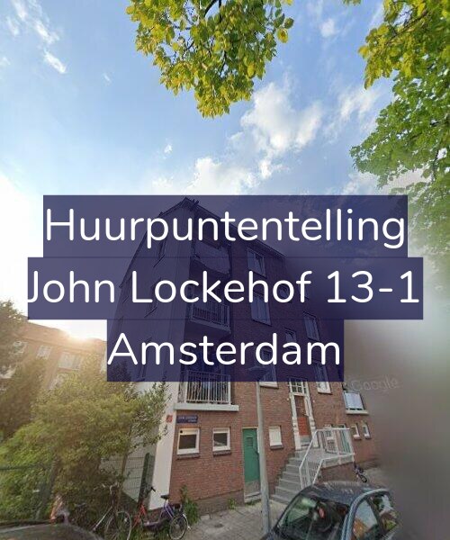 Foto gevel Huurpuntentelling voor John Lockehof 13-1, Amsterdam