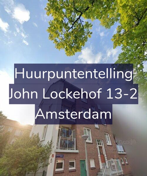 Foto gevel Huurpuntentelling voor John Lockehof 13-2, Amsterdam