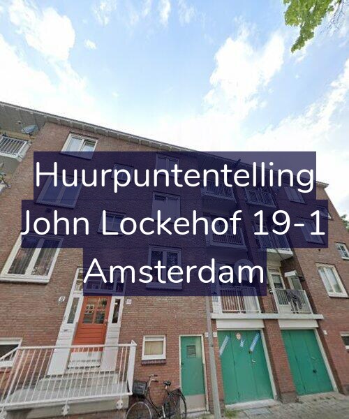 Foto gevel Huurpuntentelling voor John Lockehof 19-1, Amsterdam