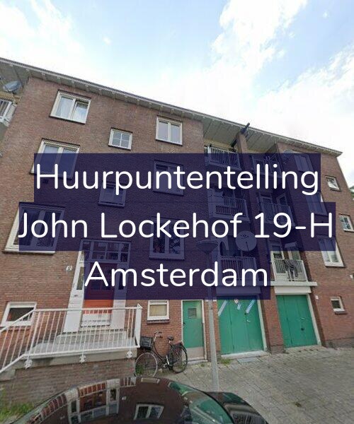Foto gevel Huurpuntentelling voor John Lockehof 19-H, Amsterdam