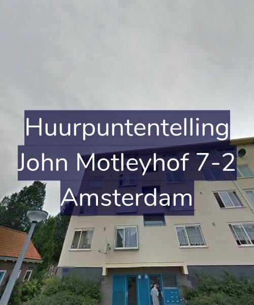 Foto gevel Huurpuntentelling voor John Motleyhof 7-2, Amsterdam