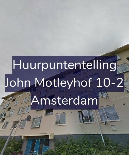 Foto gevel Huurpuntentelling voor John Motleyhof 10-2, Amsterdam