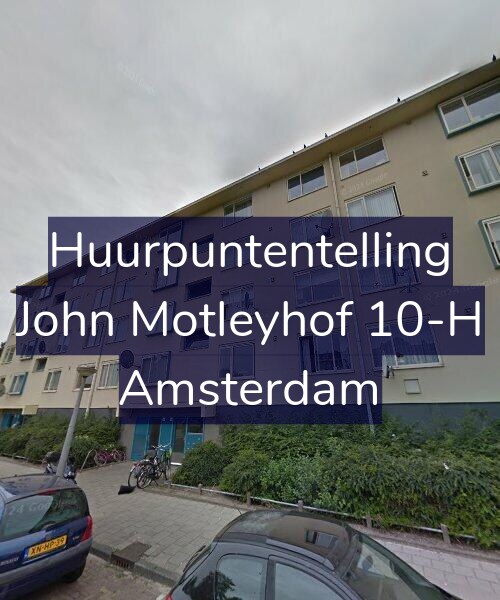 Foto gevel Huurpuntentelling voor John Motleyhof 10-H, Amsterdam