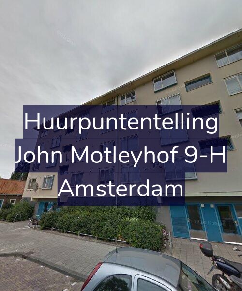 Foto gevel Huurpuntentelling voor John Motleyhof 9-H, Amsterdam