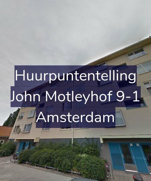 Foto gevel Huurpuntentelling voor John Motleyhof 9-1, Amsterdam