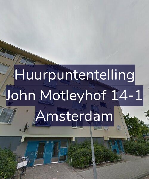 Foto gevel Huurpuntentelling voor John Motleyhof 14-1, Amsterdam