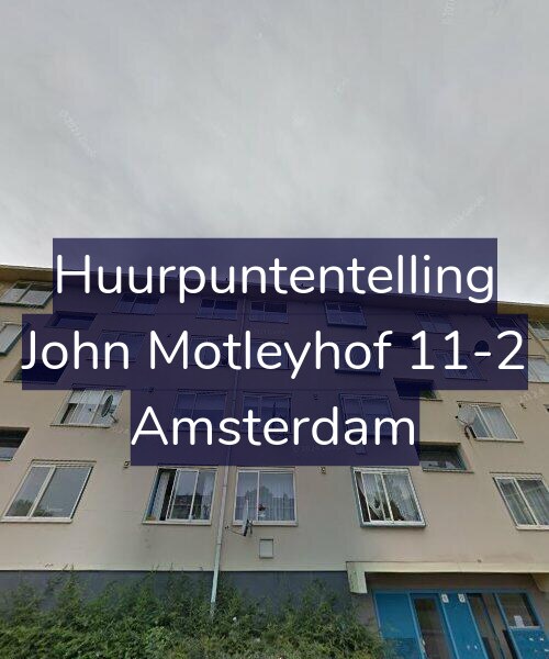 Foto gevel Huurpuntentelling voor John Motleyhof 11-2, Amsterdam