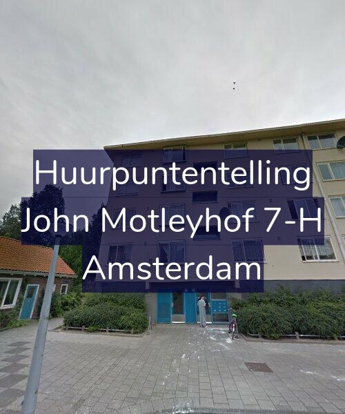 Foto gevel Huurpuntentelling voor John Motleyhof 7-H, Amsterdam